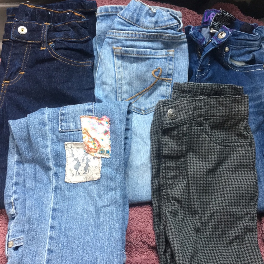 5 pairs of girls size 6 pants